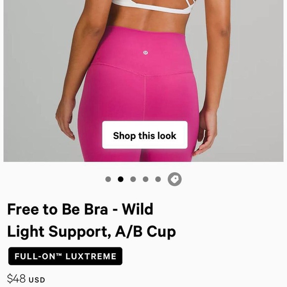 White size 6 lulu sports bra - Picture 4 of 4